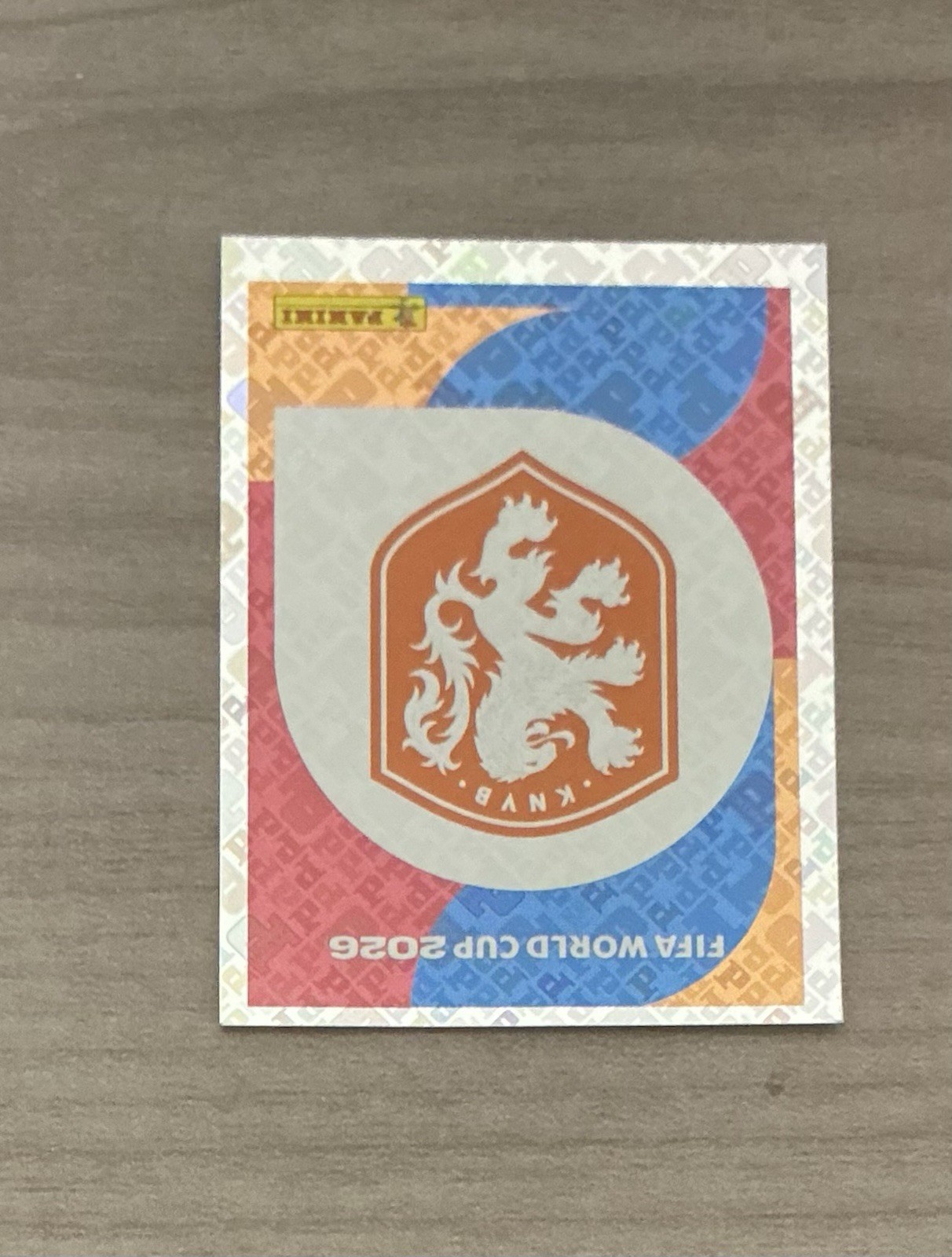 Panini FIFA 2026 World Cup Netherlands Team Crest Hologram Sticker NED 1 Code