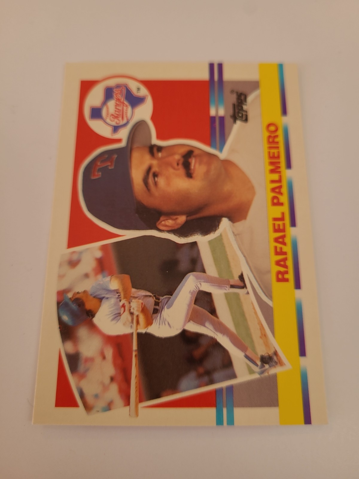 1990 Topps Big – Rafael Palmeiro #127 Texas Rangers