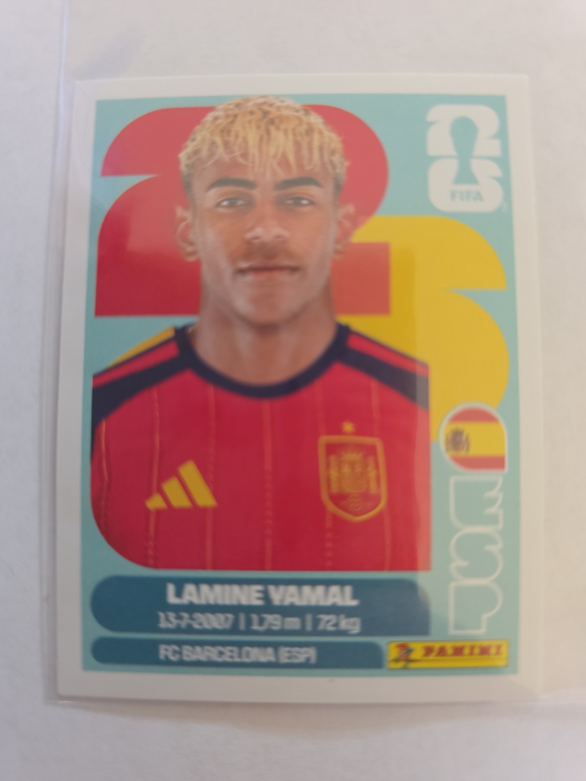 2026 Panini FIFA World Cup Lamine Yamal #ESP15 – Sticker