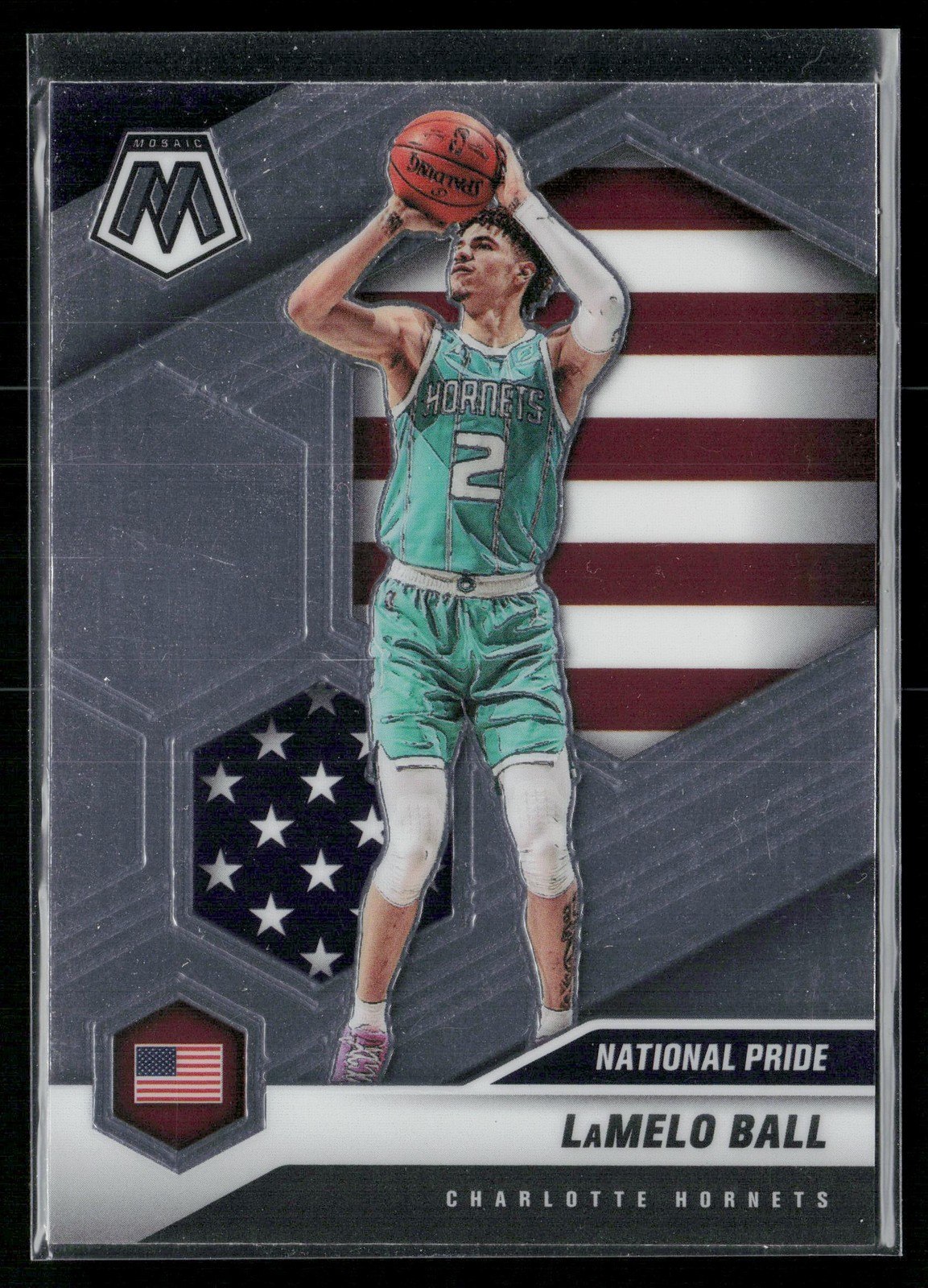 LaMelo Ball 2020-21 Panini Mosaic #257 Charlotte Hornets