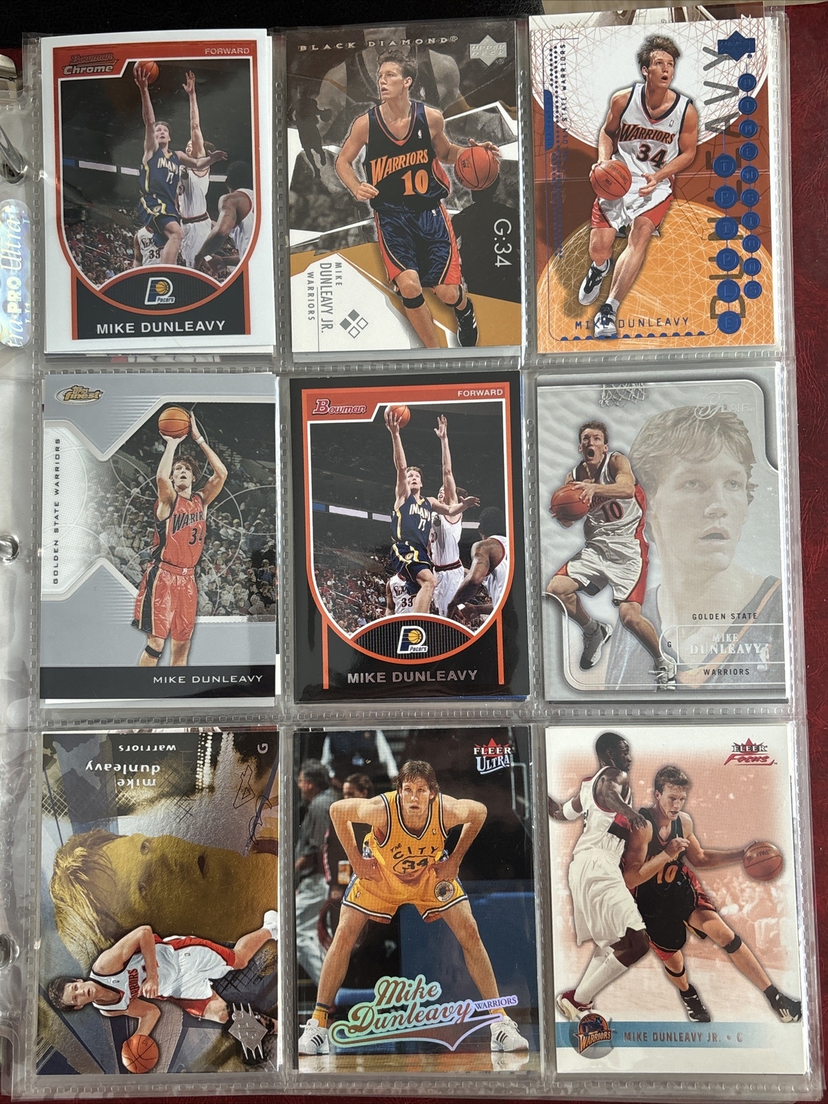 34 Various Year Card Lot – Mike Dunleavy – Duke Blue Devils Pacers Warriors