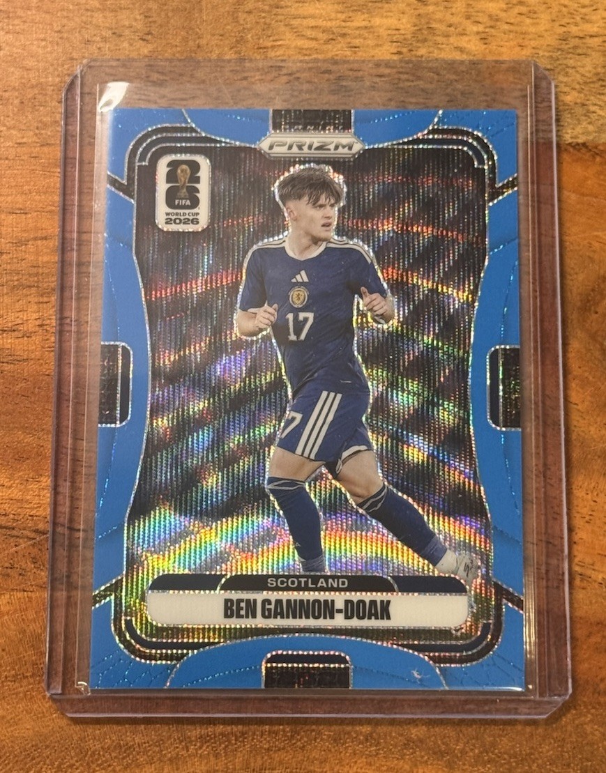 2026 Prizm FIFA World Cup Blue Wave Prizm #394 Ben Gannon-Doak – Scotland /225