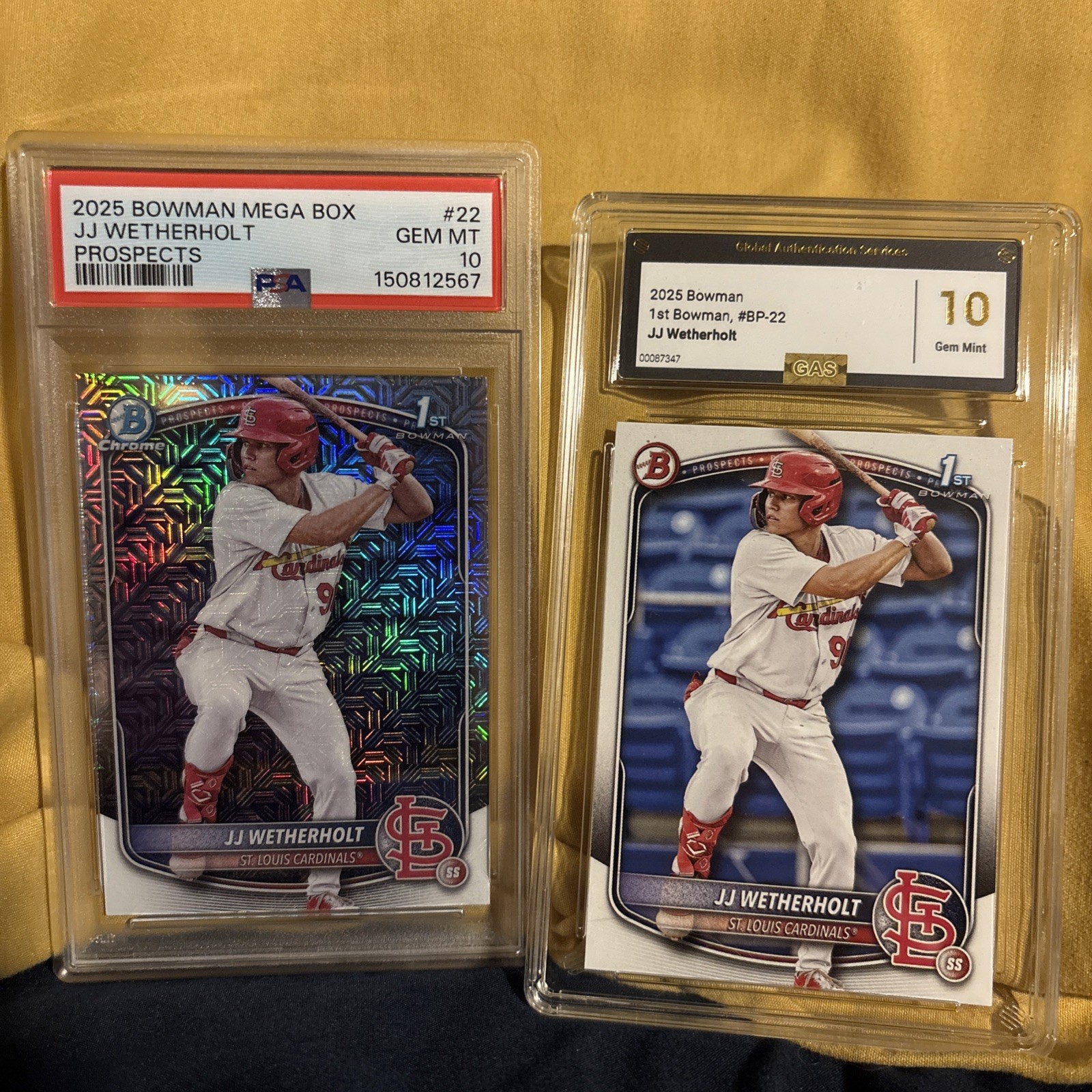 2025 Bowman Mega Box JJ Weatherholt, Psa 10
