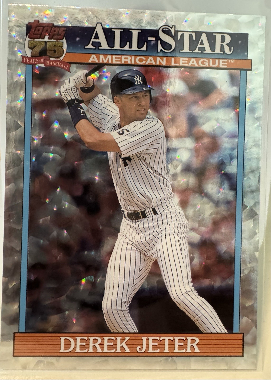 2026 Topps Series 1 – 1991 Topps Baseball Derek Jeter #T91-30 Crackle Foilboard