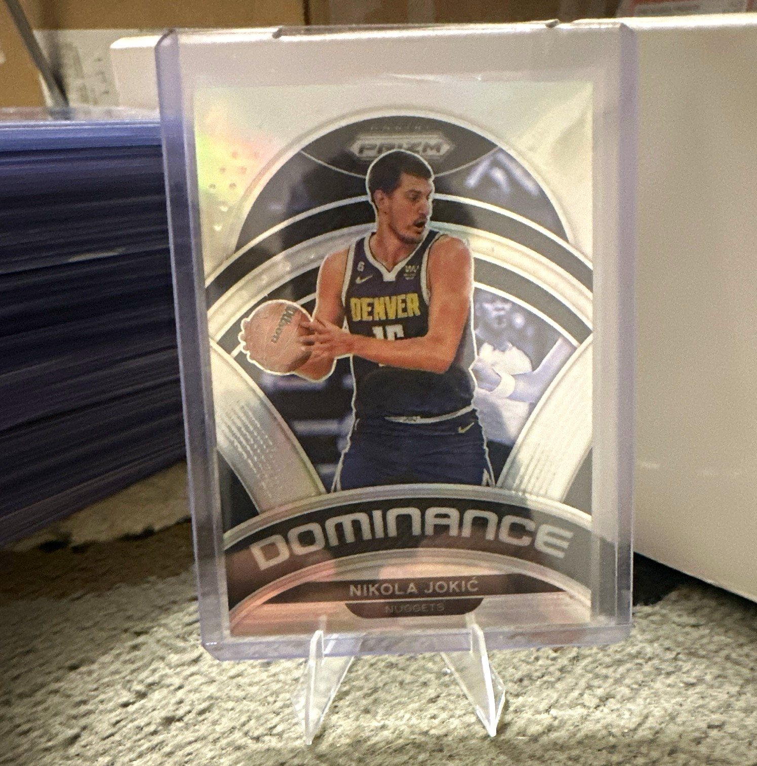 Panini Prizm 2022-23 Nikola Jokić Dominance Insert #10 Denver Nuggets