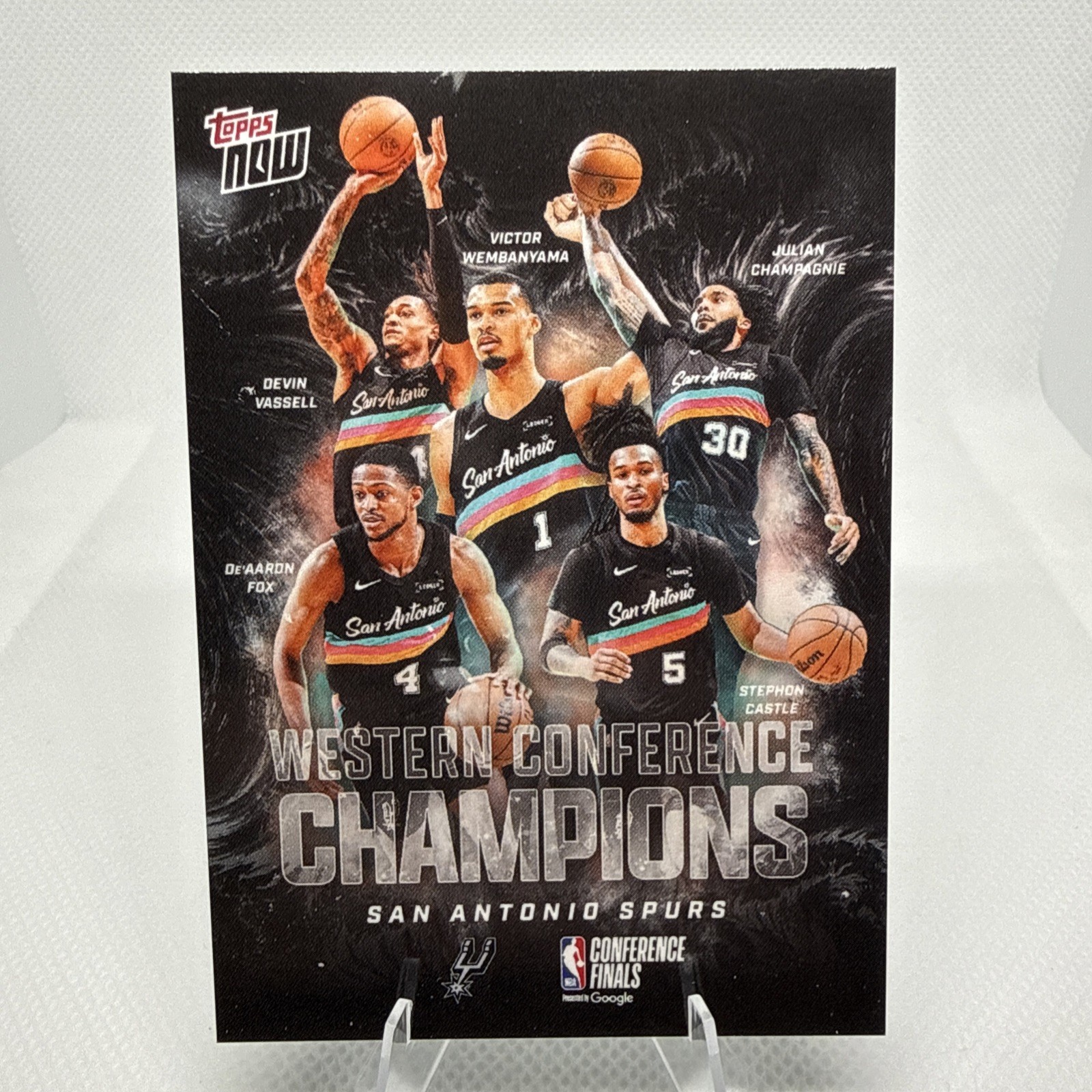 San Antonio Spurs – 2025-26 NBA Topps NOW Western Conference Champions