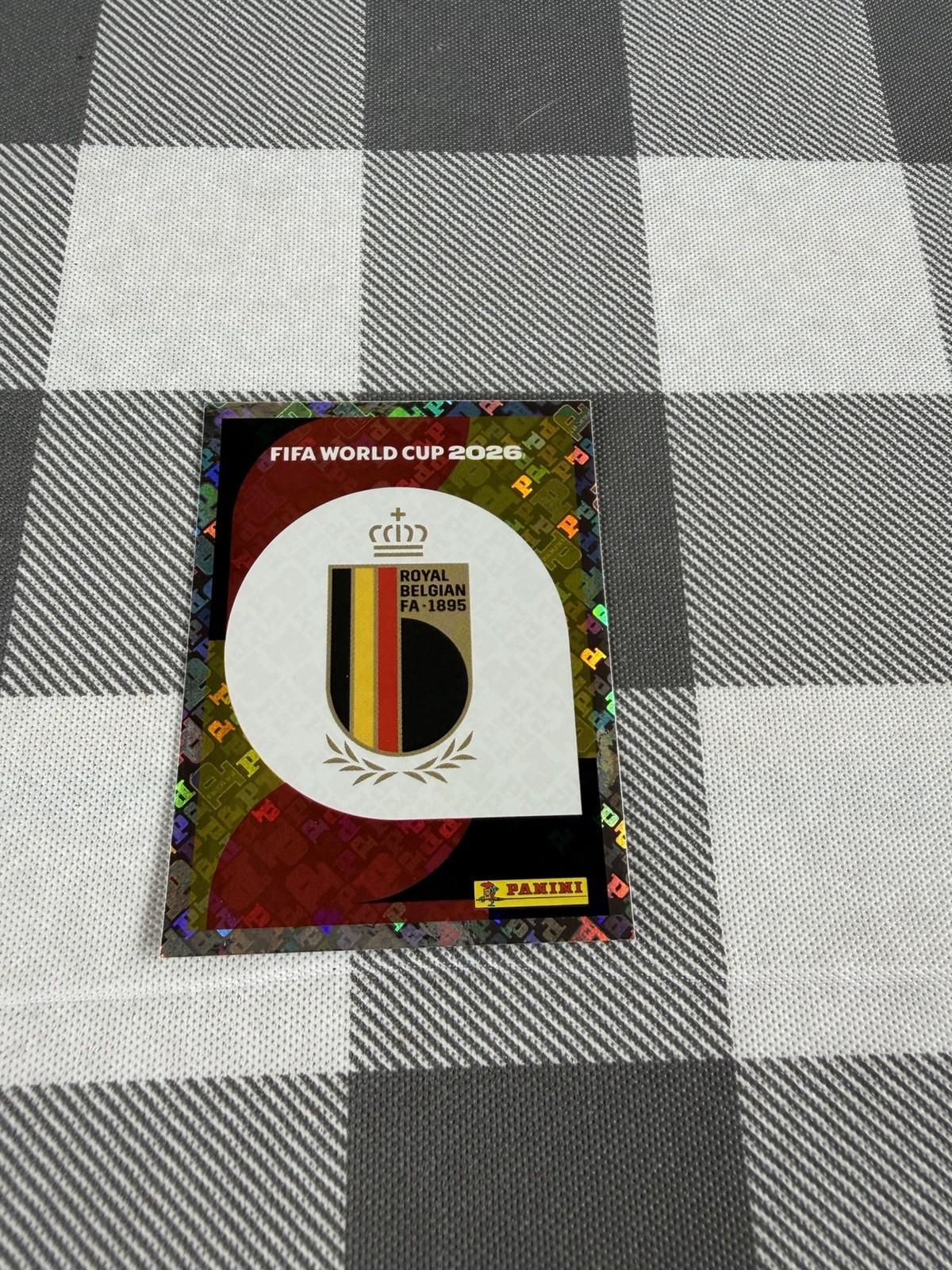 2026 Panini FIFA World Cup Sticker #BEL1 Belgium Foil