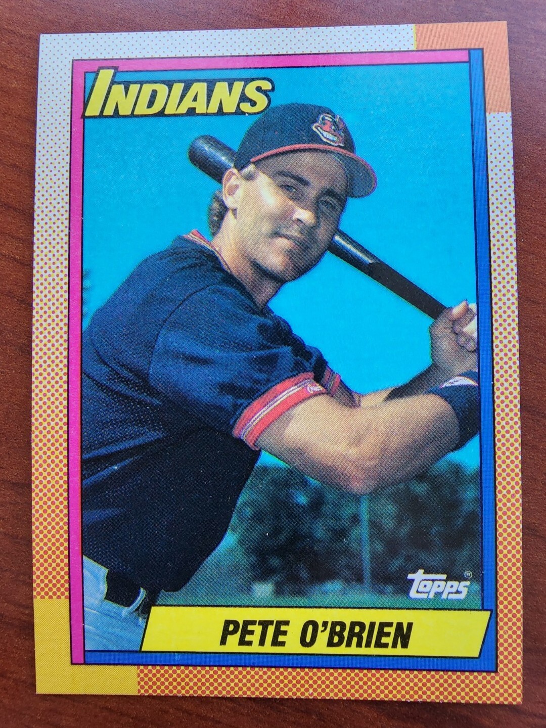 1990 Topps #265 Pete O’Brien Cleveland Indians Baseball Card