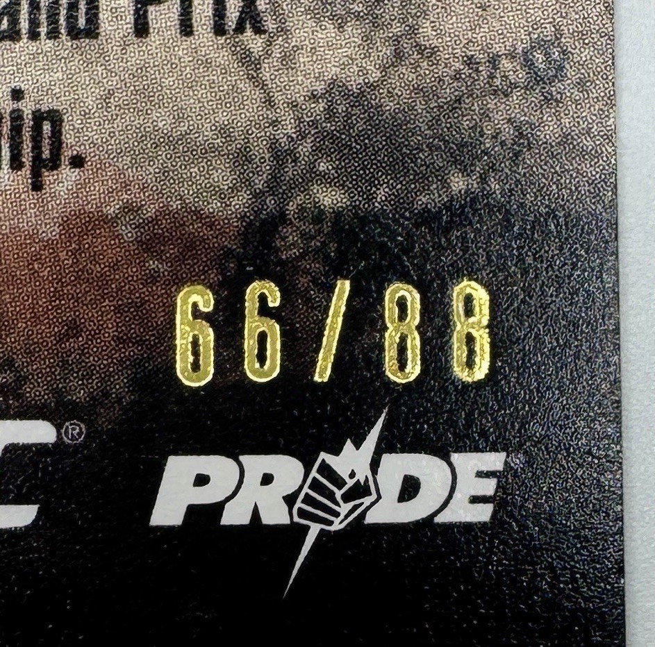 Takanori Gomi 2010 Topps UFC Series 4 Pride & Glory Onyx 66/88 Black #7 SSP Rare