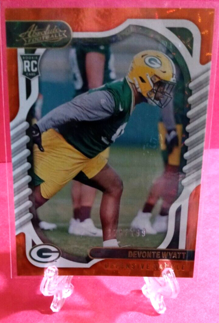 2022 Absolute DeVonte Wyatt RC Orange Prism Packers!! $3.99 BIN! 126/199