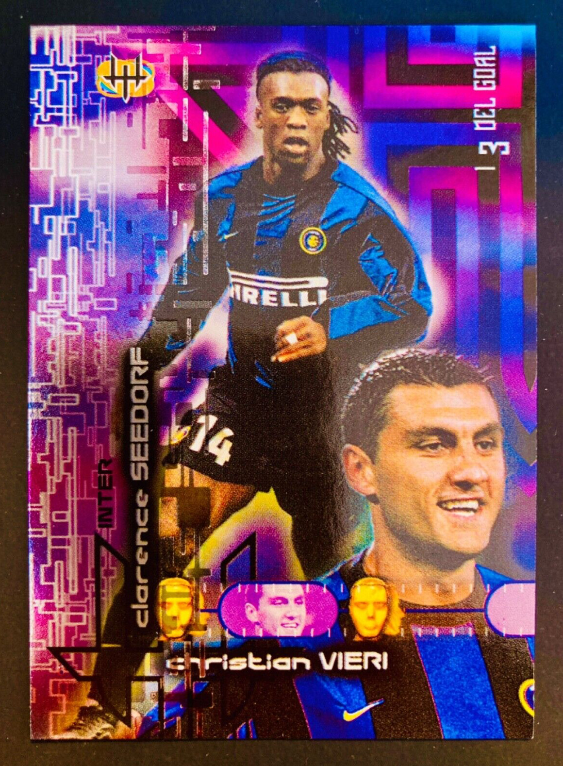 1999-00 Panini Calcio cards 2000 # 85 Seedorf Vieri Inter Milan Tre del Goal