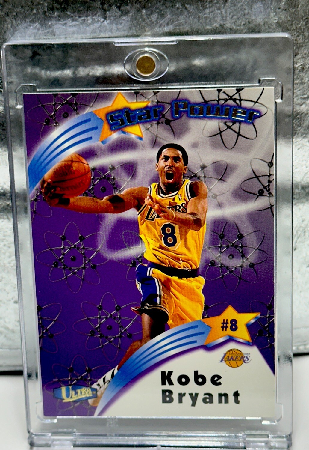 KOBE BRYANT CARD FLEER ULTRA CHROME FOIL SP INSERT RARE FLEER LAKERS JERSEY #8
