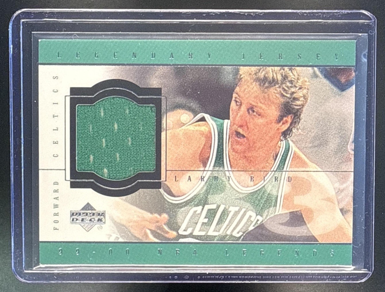 Larry Bird 1999-00 Upper Deck Legends #LB-J Legendary Jerseys Celtics