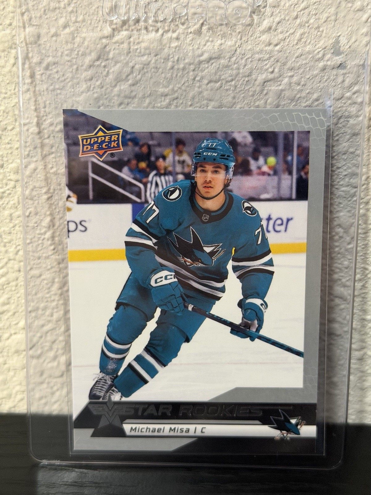Upper Deck 2025-26 Star Rookies Michael Misa Rookie San Jose Sharks #13