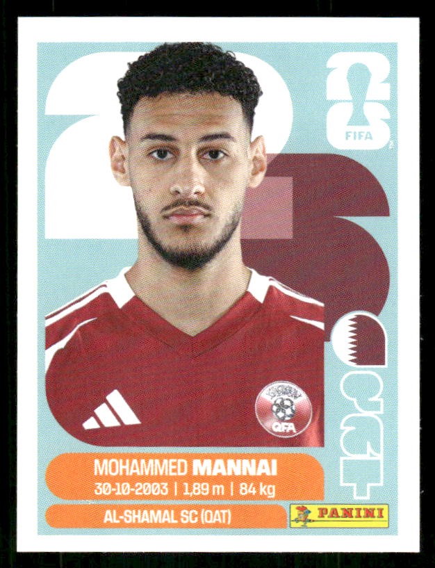 2026 Panini FIFA World Cup Stickers #QAT9 Mohamed Al-Mannai