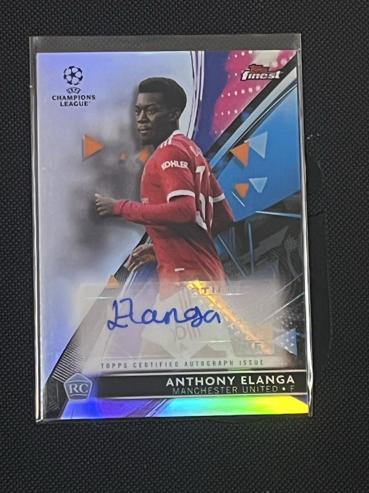 2021-22 Topps Finest UCL – Autographs Anthony Elanga #BA-AE (AU, RC)