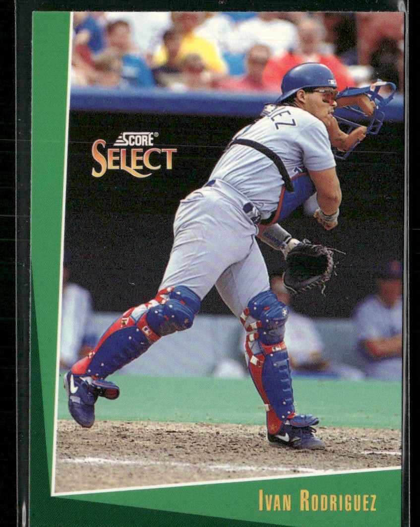 1993 Pacific Spanish Prism Inserts Ivan Rodriguez Texas Rangers #20
