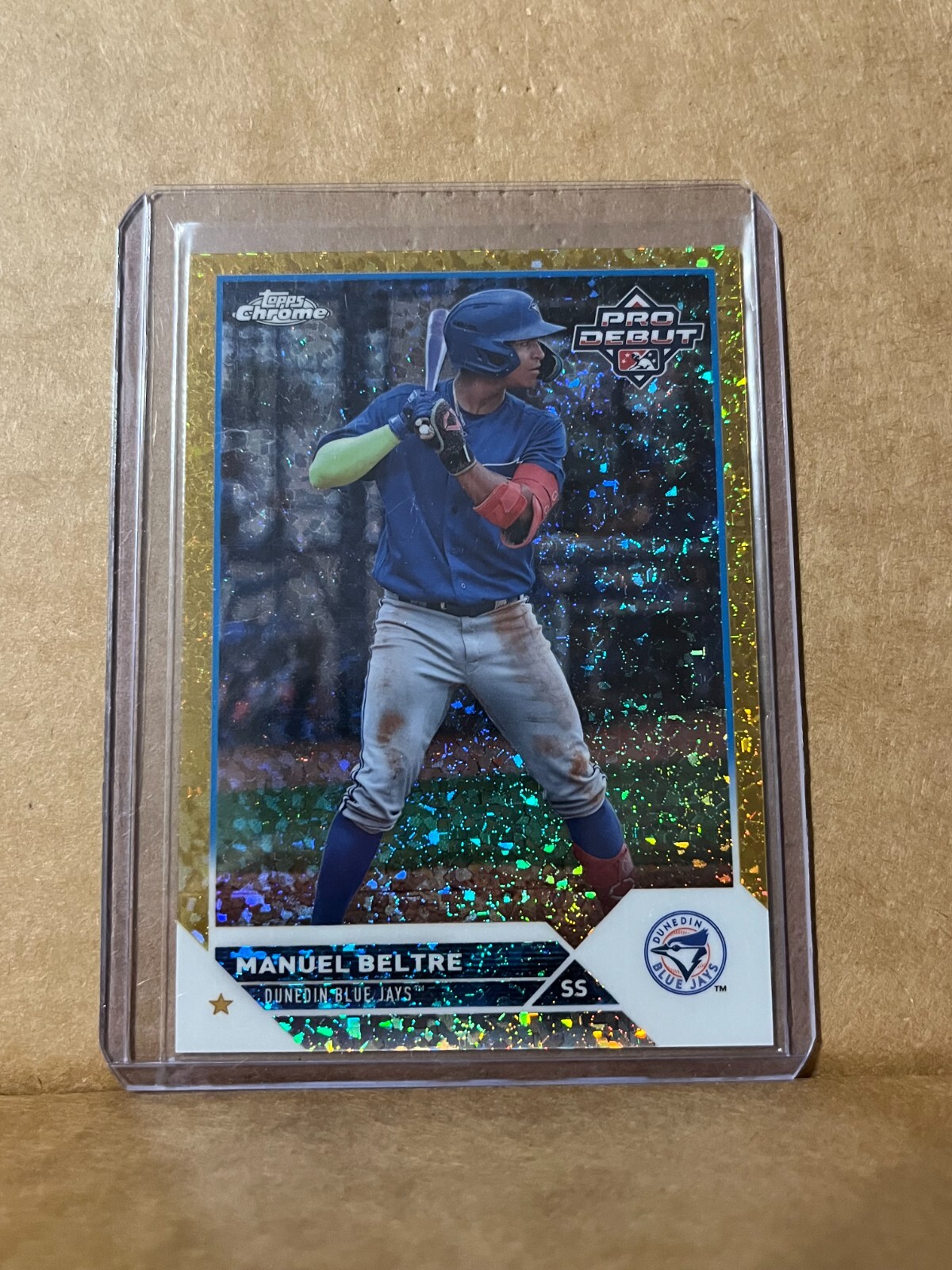 Manuel Beltre 2023 Topps Pro Debut Chrome Gold Mini Diamonds /50 PDC-183