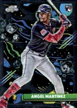 Angel Martínez 2025 Topps Chrome Cosmic #145 RC Cleveland Guardians
