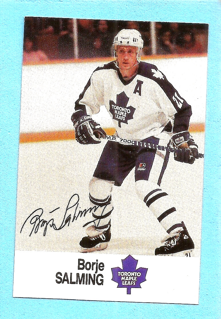 ESSO Oil Co. HOCKEY CARD BORJE SALMING TOTONTO MAPLE LEAFS MINT