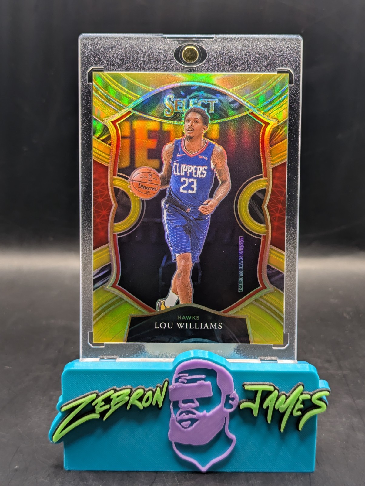 2020-21 Panini Select Lou Williams GOLD Prizm /10 Concourse #3 – Clippers Hawks