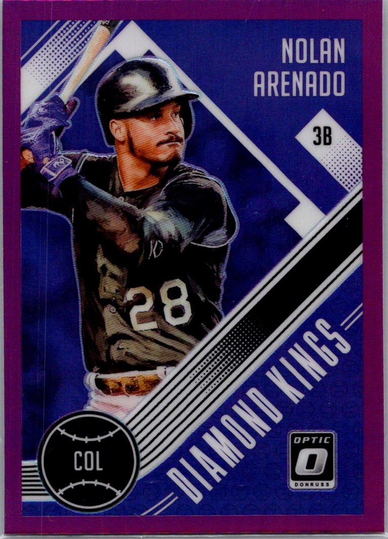 2018 Donruss Optic Nolan Arenado Purple DK Colorado Rockies #8
