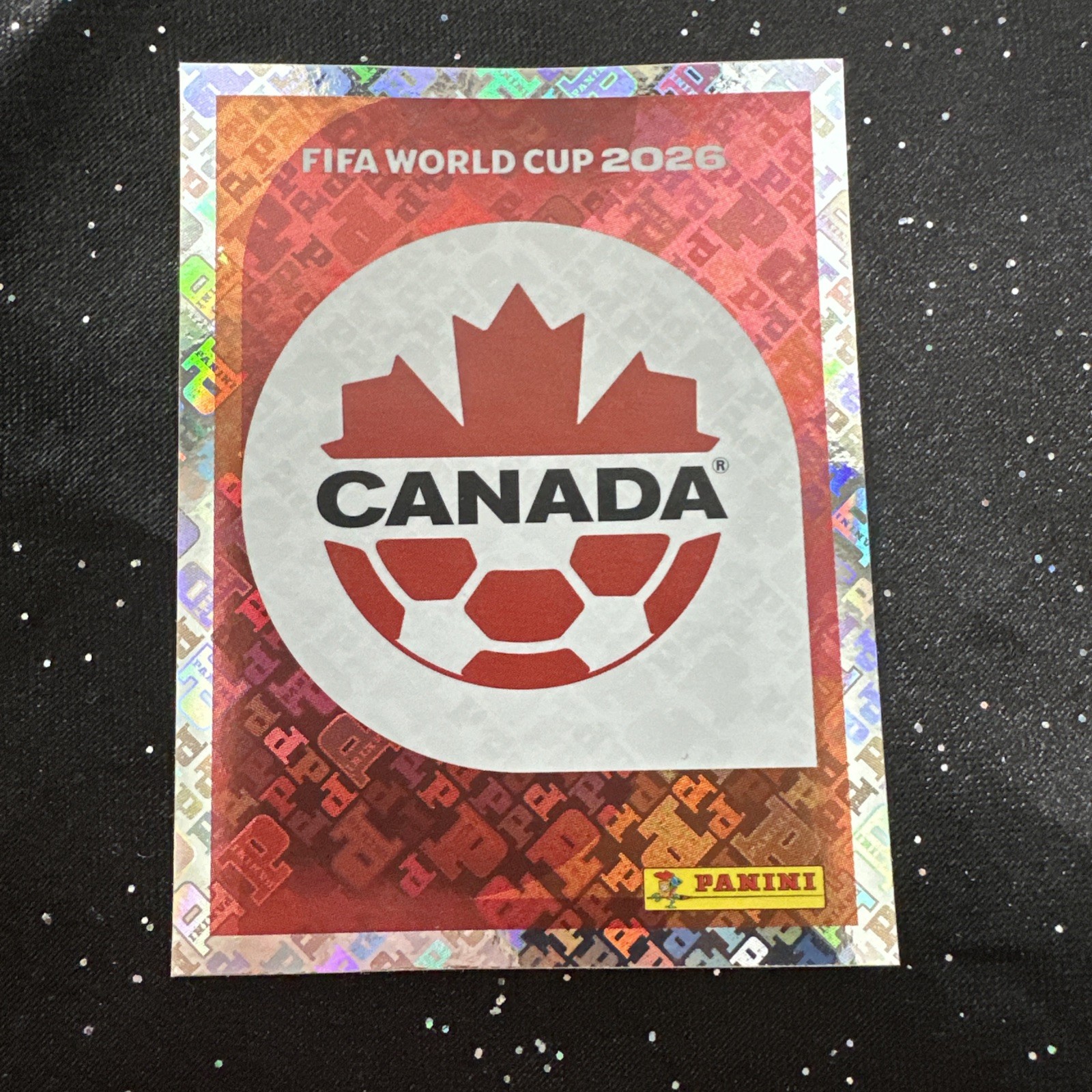 2026 panini fifa world cup sticker Canada Prizm Refractor #CAN1