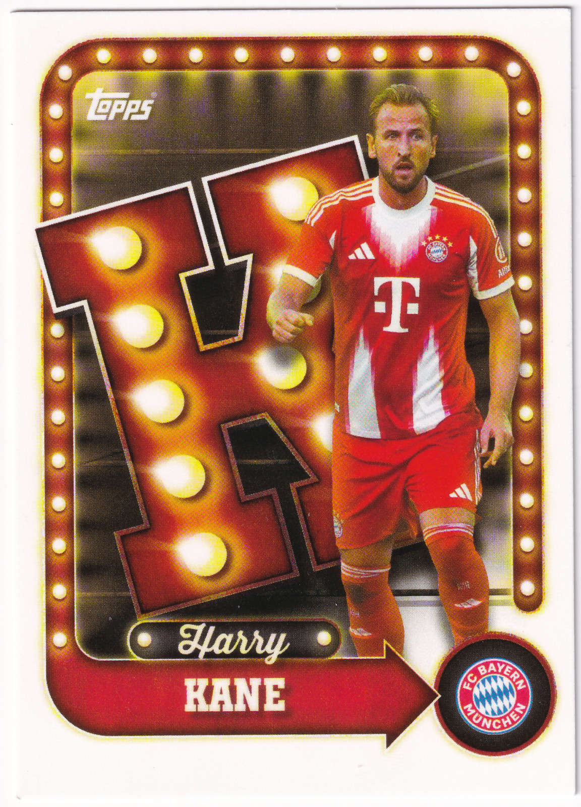 2025-26 Topps FC Bayern Munich Set Harry Kane 🏴󠁧󠁢󠁥󠁮󠁧󠁿 NAME IN LIGHTS #29
