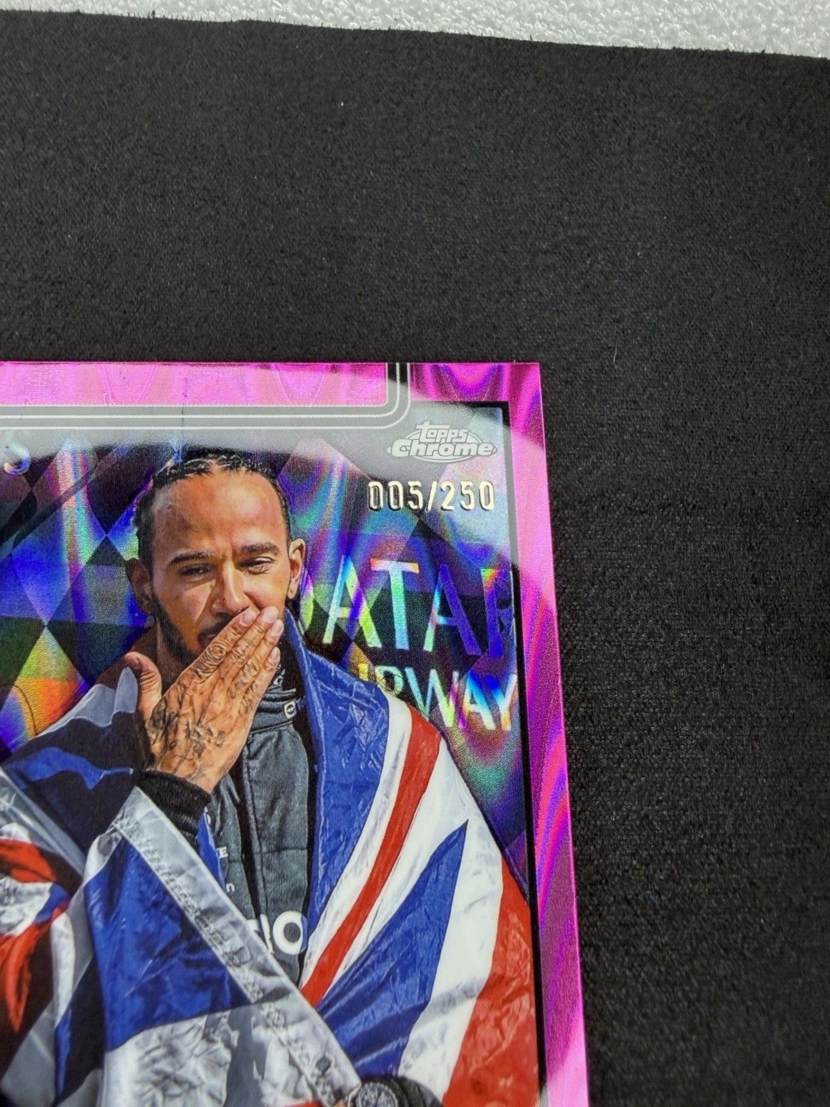 2025 Topps Chrome Formula 1 #133 Lewis Hamilton Pink RayWave Refractor #/250