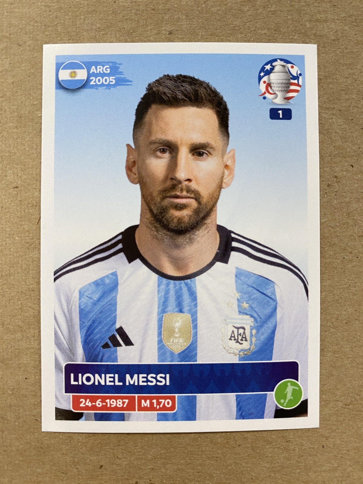 Lionel Messi 2024 Panini Sticker Copa America CONMEBOL #ARG19 Argentina