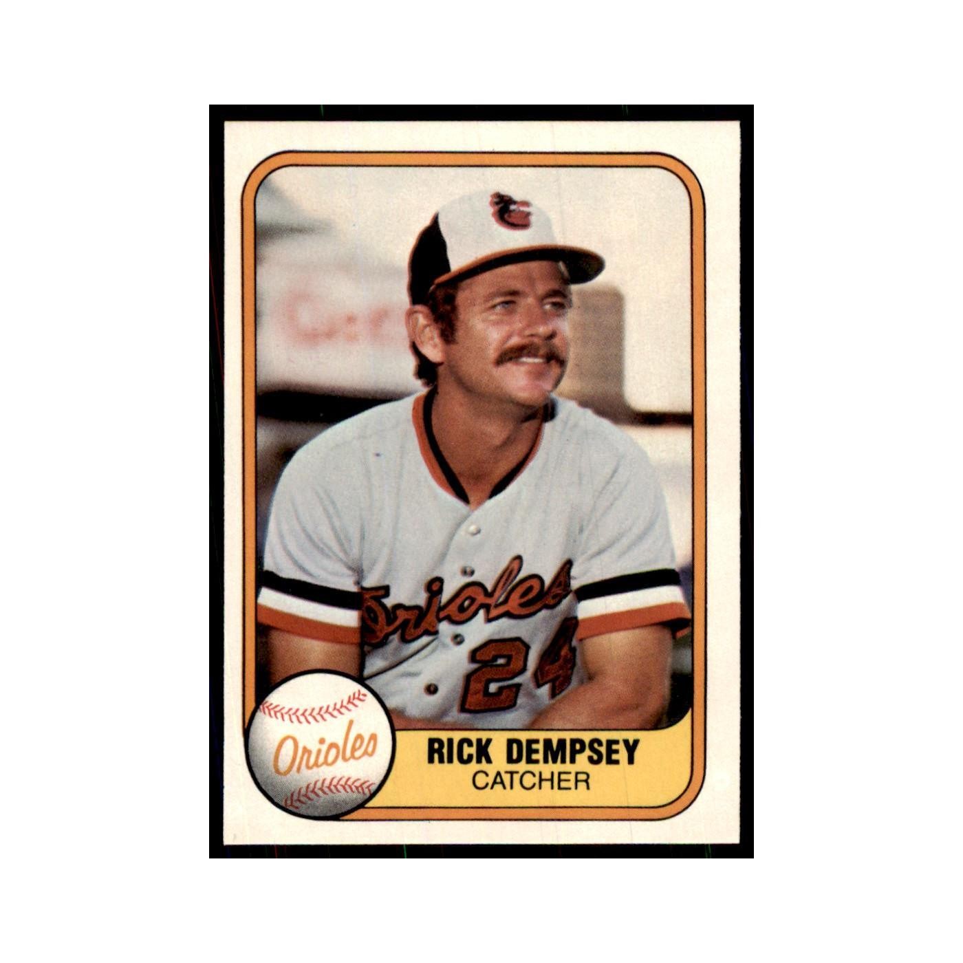 1981 Fleer Rick Dempsey Baseball Cards #177