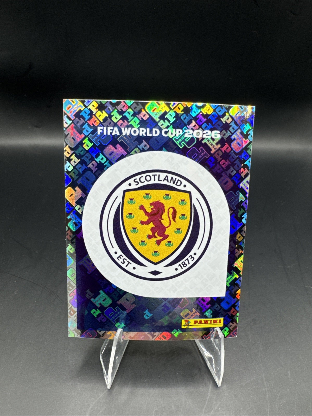 2026 Panini FIFA World Cup Sticker Scotland Team Logo SCO 1 Foil
