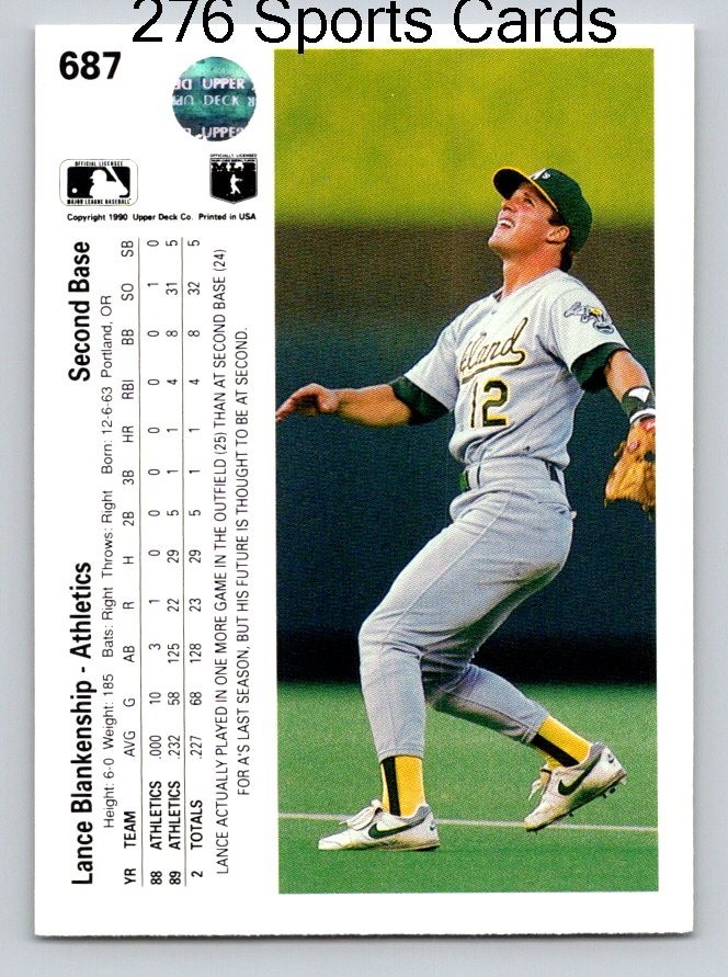 1990 Upper Deck – Lance Blankenship #687