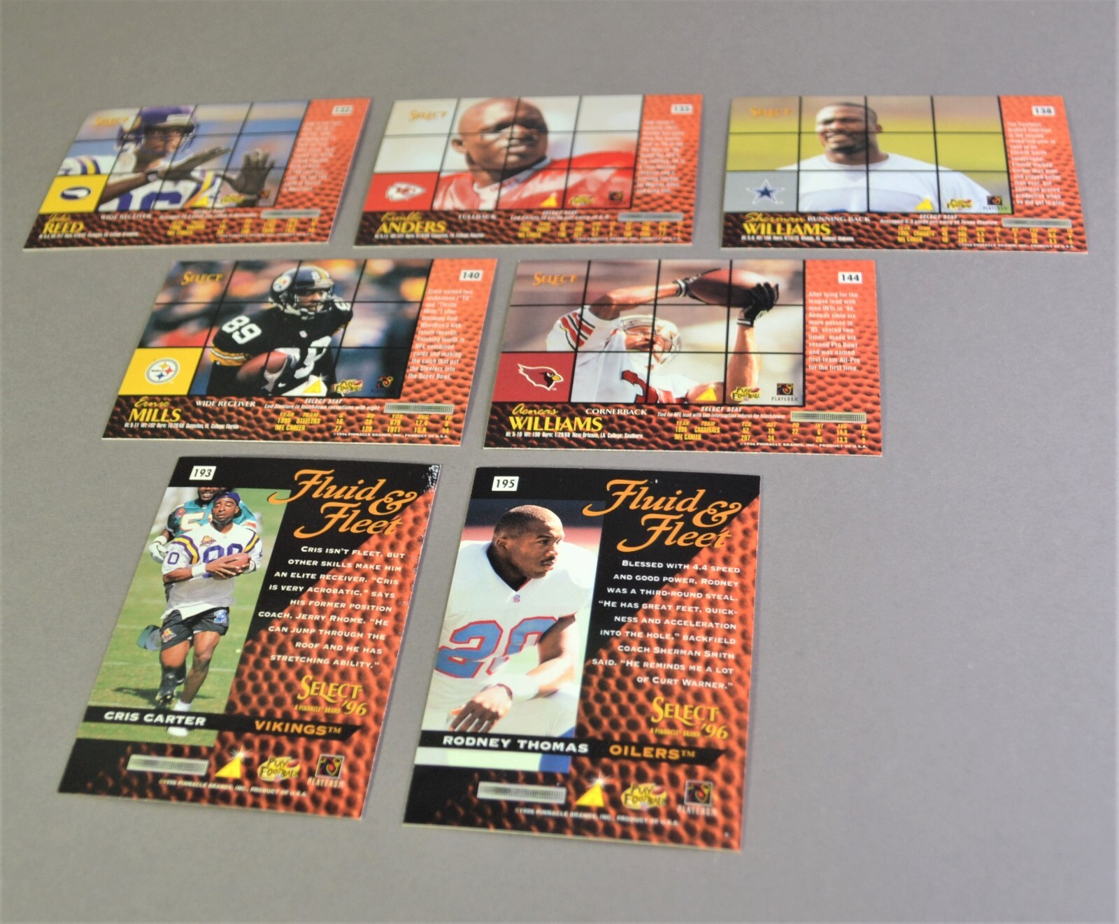 1996 Select NFL Football Trading Sports Cards Various Players – Your Choice