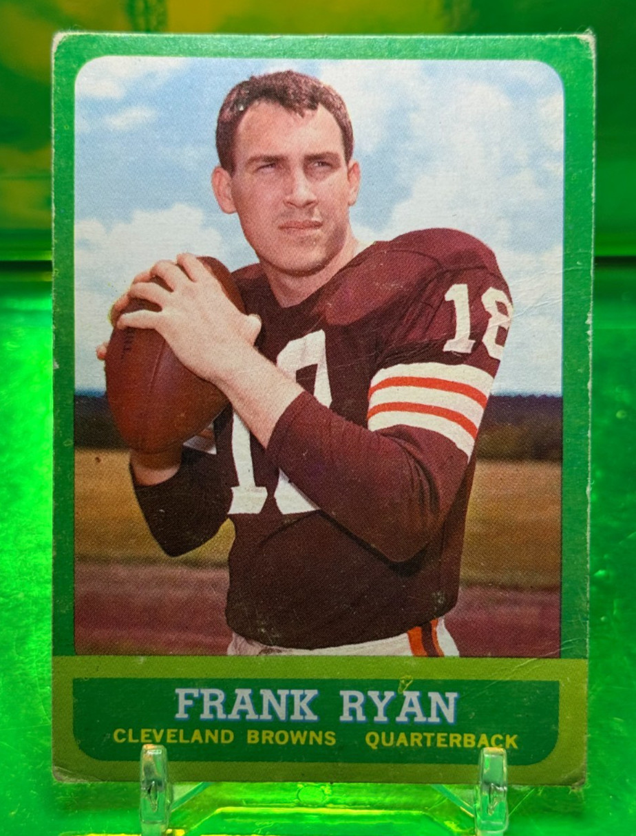 1963 Topps Frank Ryan #13 Cleveland Browns 1964 NFL Champions LEGEND Pro Bowler