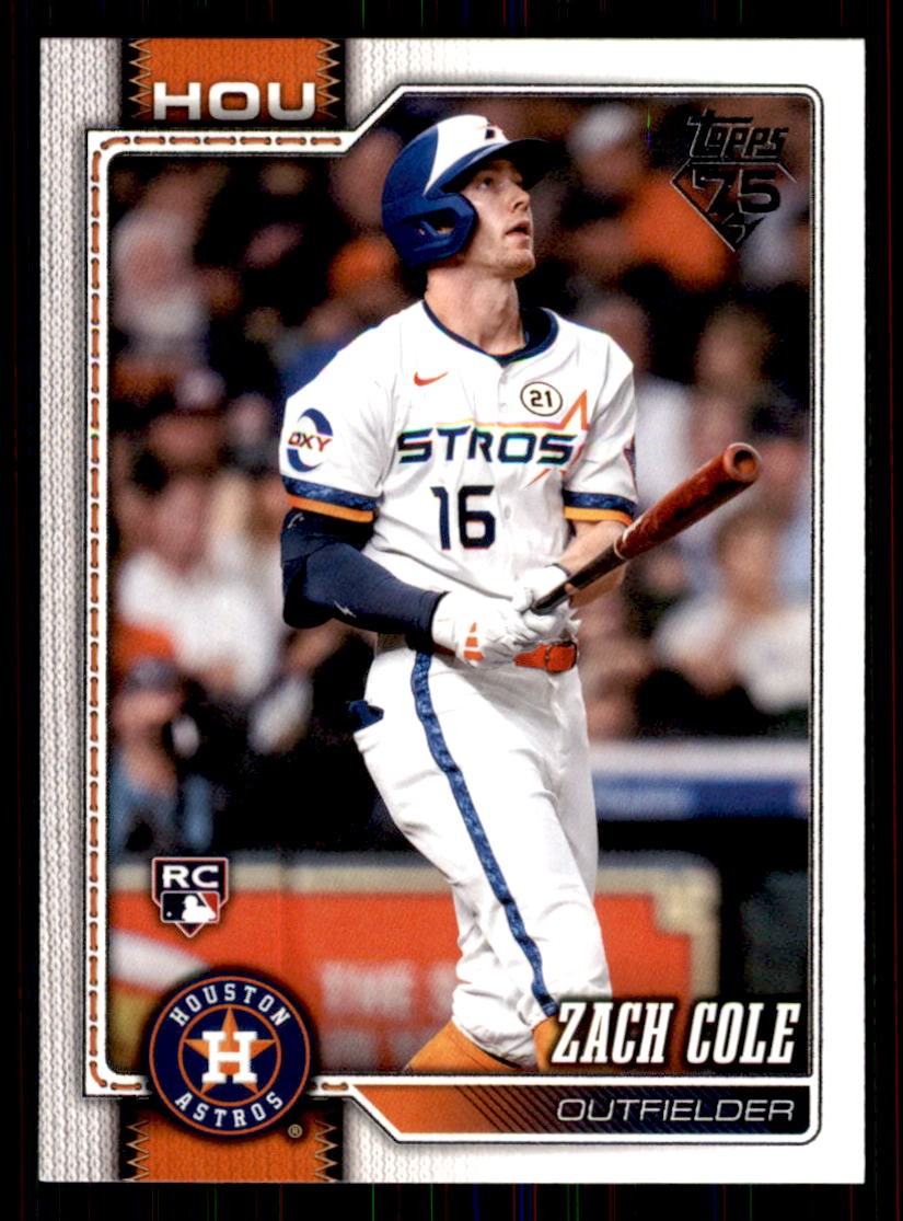 2026 Topps #601 Zach Cole Houston Astros RC