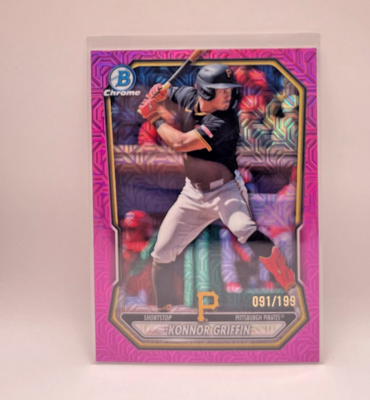 2026 Bowman Chrome Konnor Griffin #BCP-92 Fuchsia Mojo /199 Near Mint