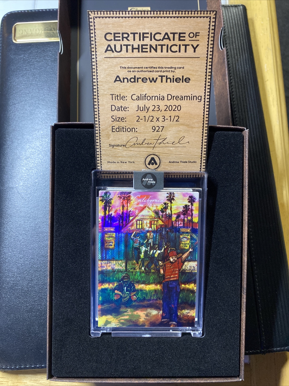 ANDREW THIELE CALIFORNIA DREAMING HERITAGE #3 TOPPS PROJECT 2020 SANDLOT /927 SP