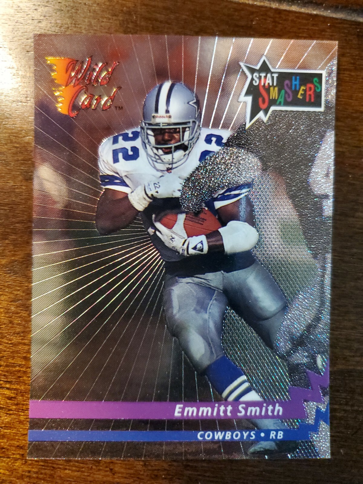 1993 Wild Card Emmitt Smith STAT SMASHER card #CSS-80