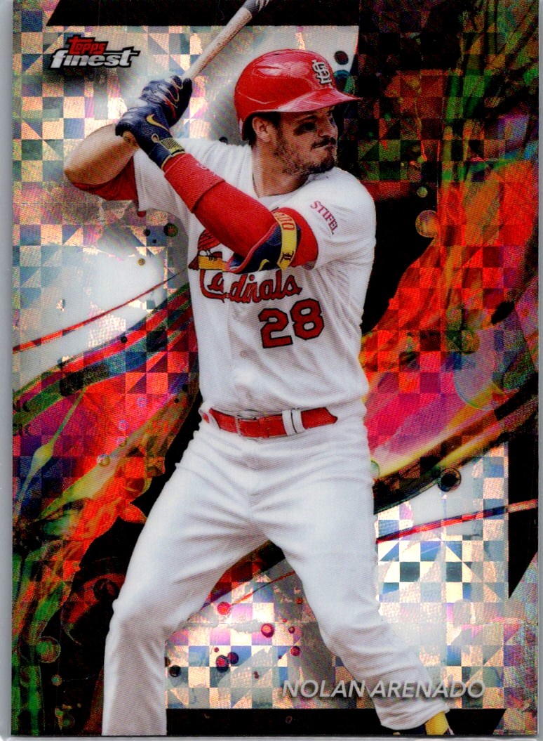 2024 Finest Nolan Arenado Checkerboard Refractors St. Louis Cardinals #72
