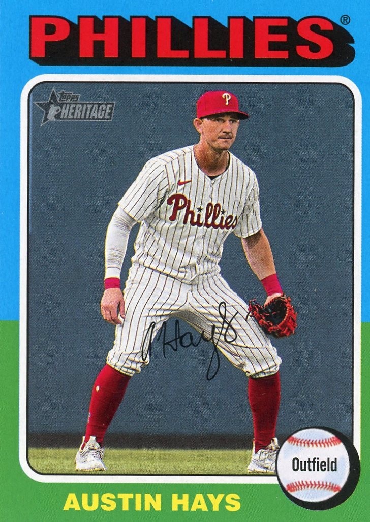 2024 Topps Heritage High PHILADELPHIA PHILLIES BASE #501-700 Team Set (4 cards)