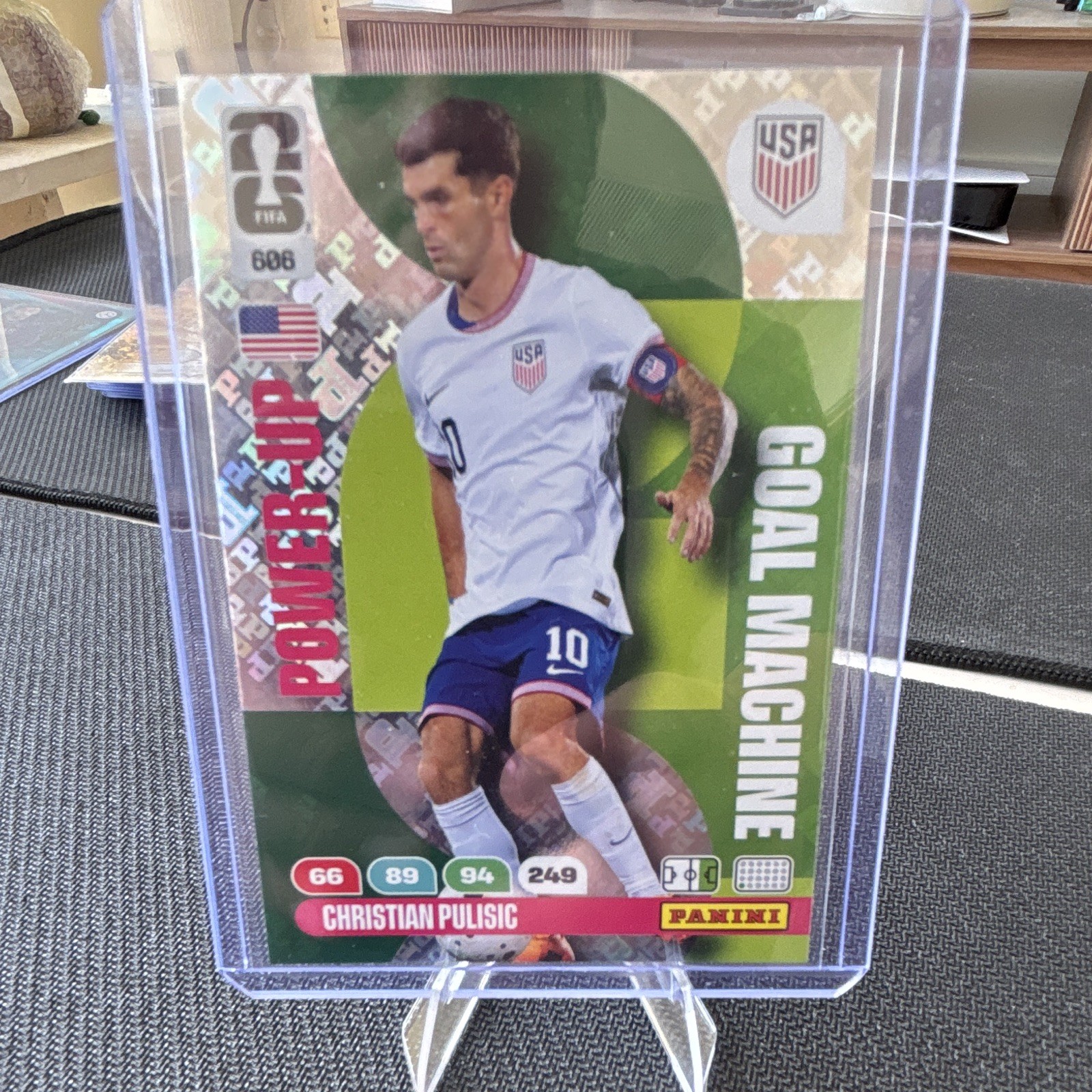 Panini Christian Pulisic United States Goal Machine Hologram Insert #606
