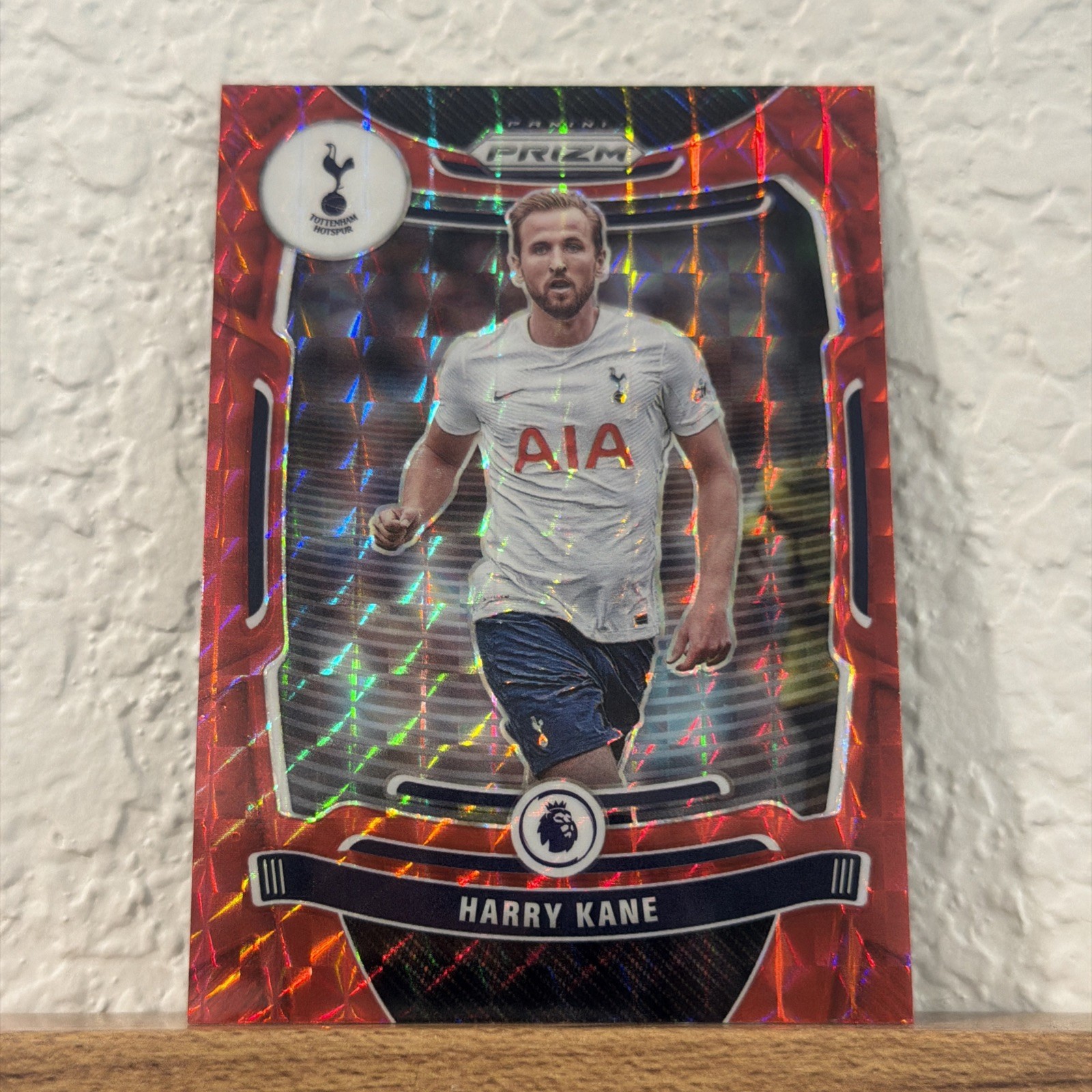 2021-22 Panini Prizm Premier League – Harry Kane #165 Red Mosaic Prizm