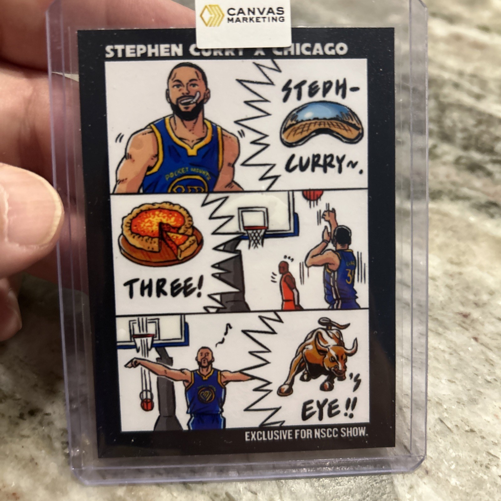 Stephen Curry X Chicago Sticker Canvas Marketing Limited For Nationals Rare