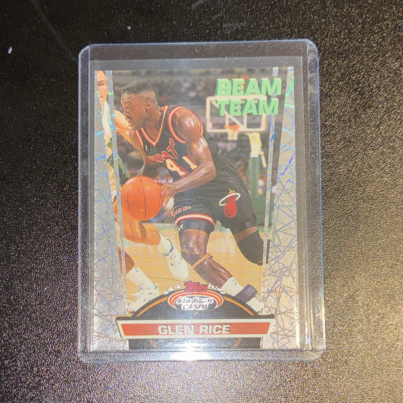 Topps 1992-93 Stadium Club Beam Team Glen Rice Miami Heat #8 of 21 Insert