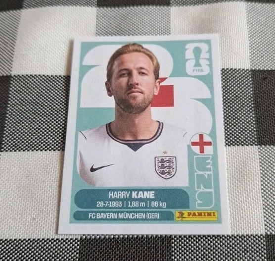 Harry Kane Panini 2026 FIFA World Cup Sticker England ENG 18 Base
