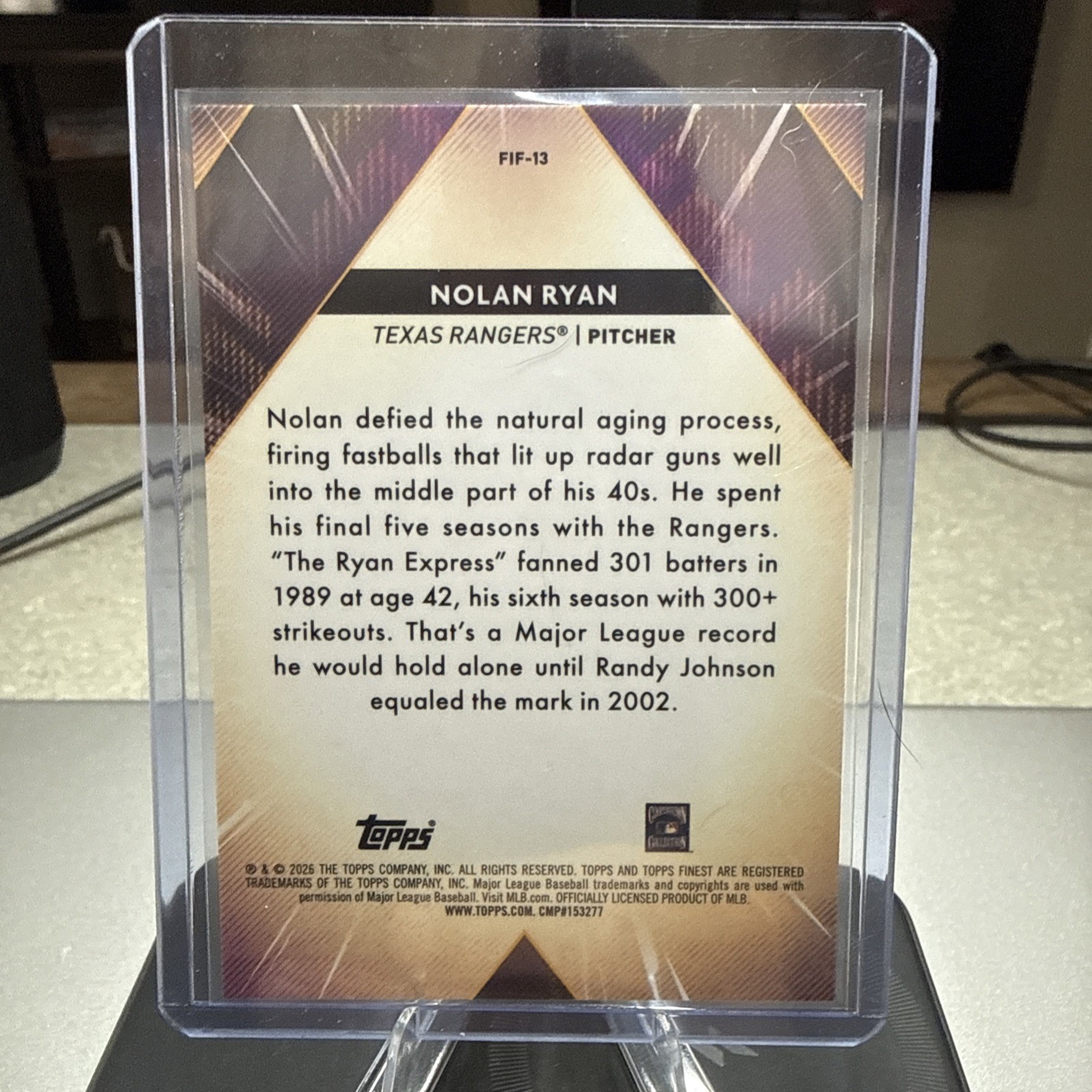 🐐 Nolan Ryan /50 Gold Mini Diamond Forces SSP Parrellel – Topps Finest 2026 🐐