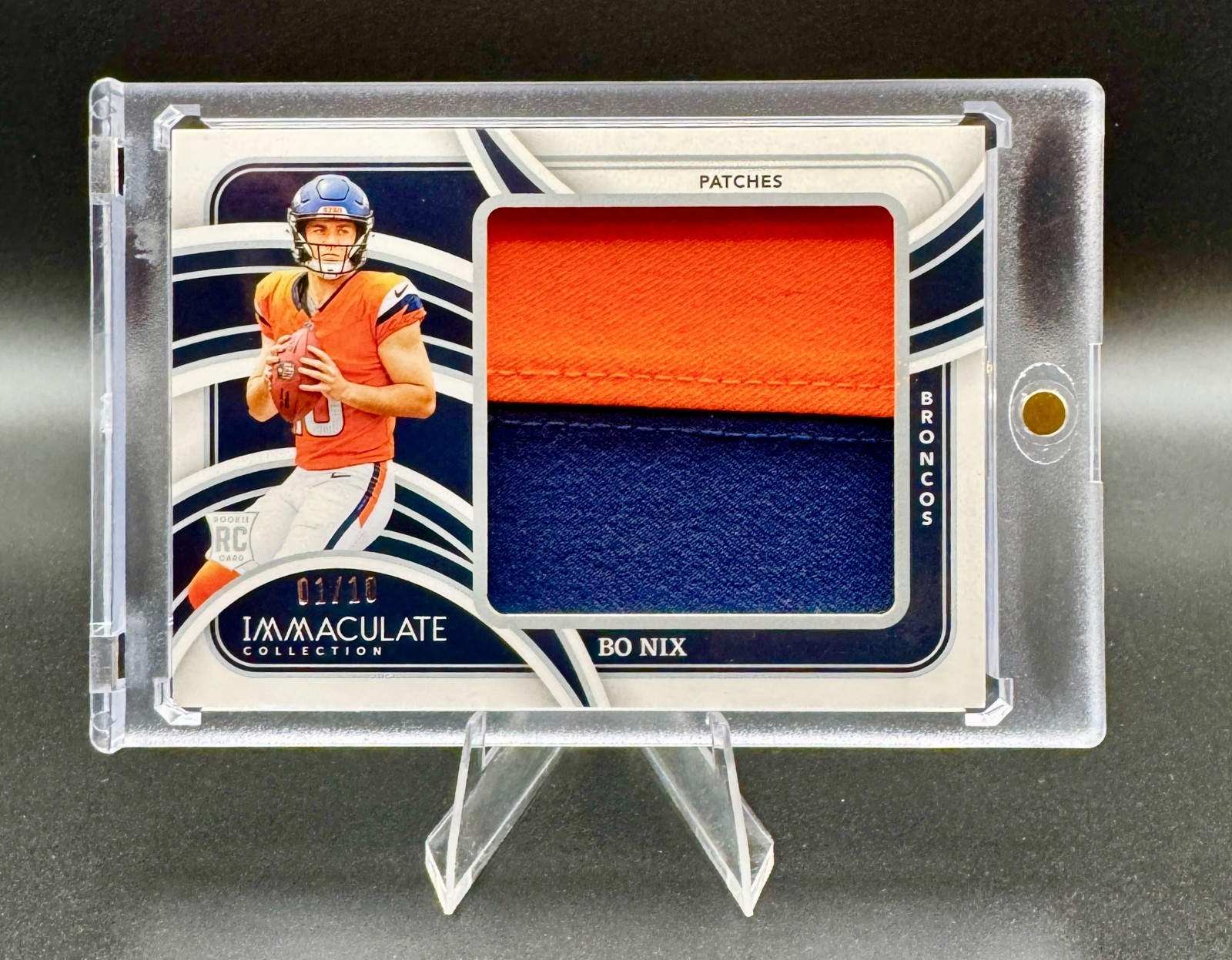 2024 Panini Immaculate Bo Nix Rookie Patch #1/10 FIRST ON PRINT
