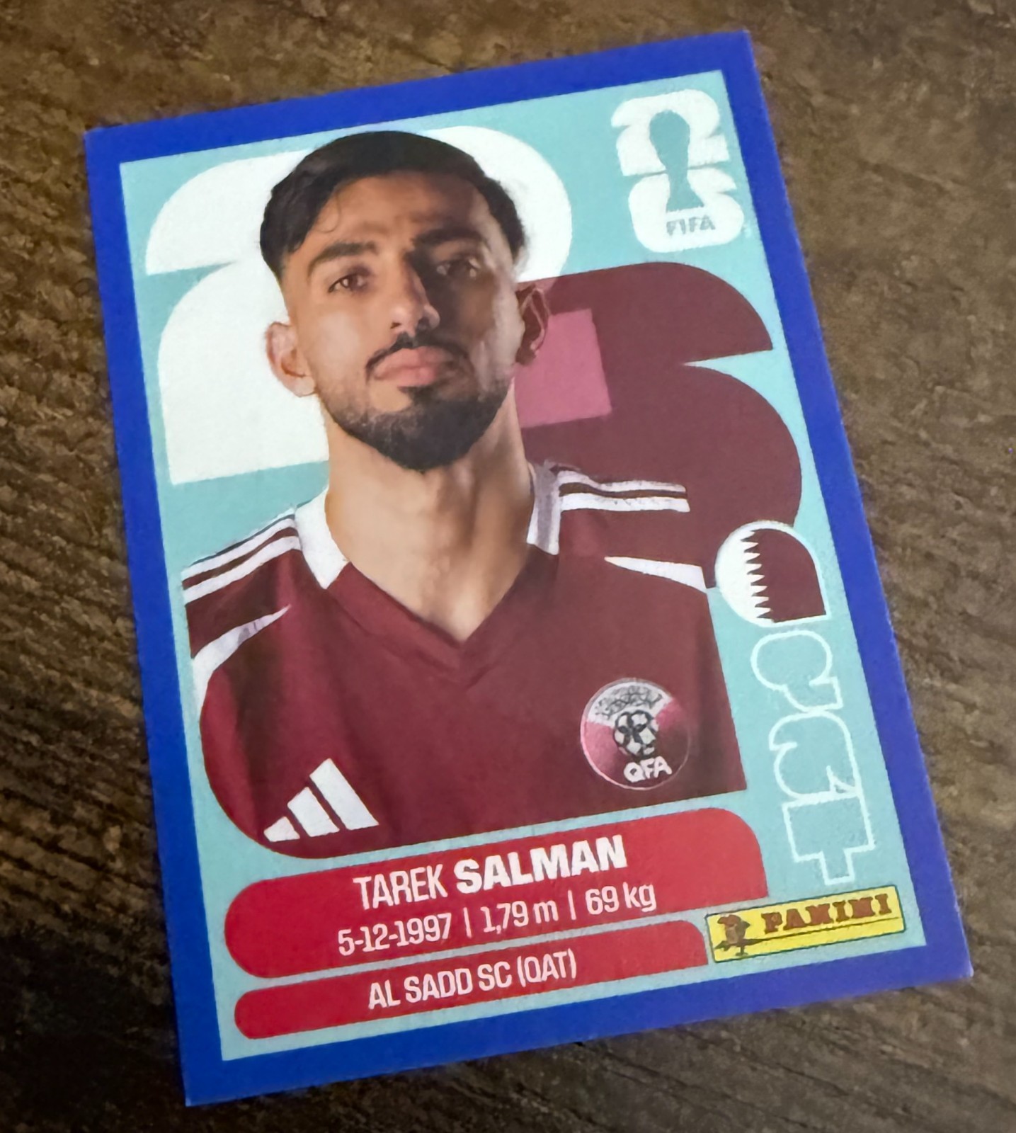 2026 Panini FIFA World Cup Sticker – BLUE QAT8 QAT #8 QATAR Tarek Salman