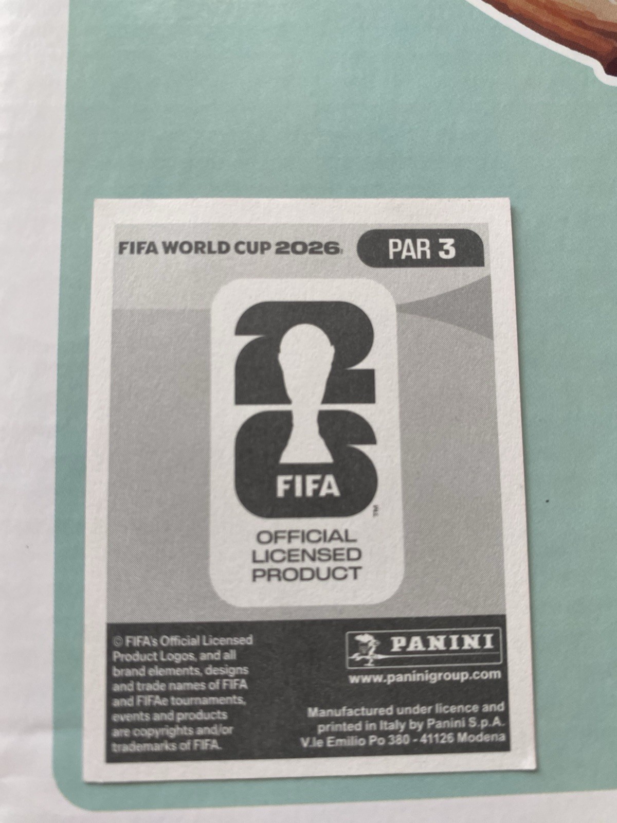 Panini FIFA World Cup 2026 Orlando Gill San Lorenzo de Almagro Sticker PAR 3
